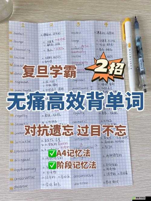 学渣坐学霸鸡上背单词高效学习法