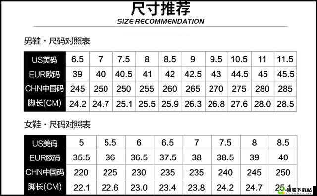 国产尺码与欧洲尺码表 2023：对比与解析